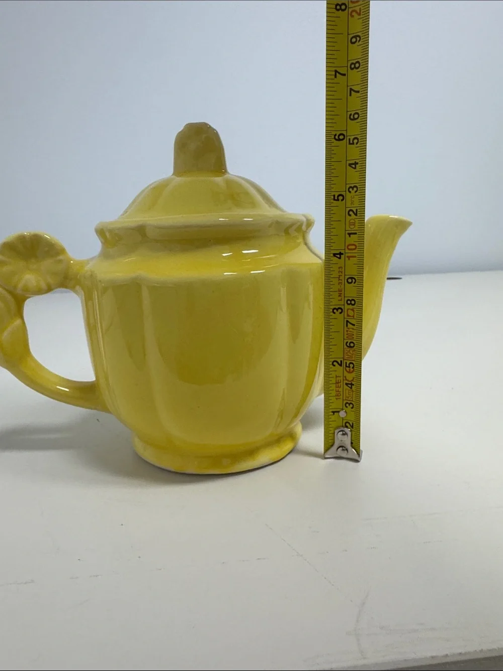 Yellow Ceramic Teapot - Bright Gloss Finish